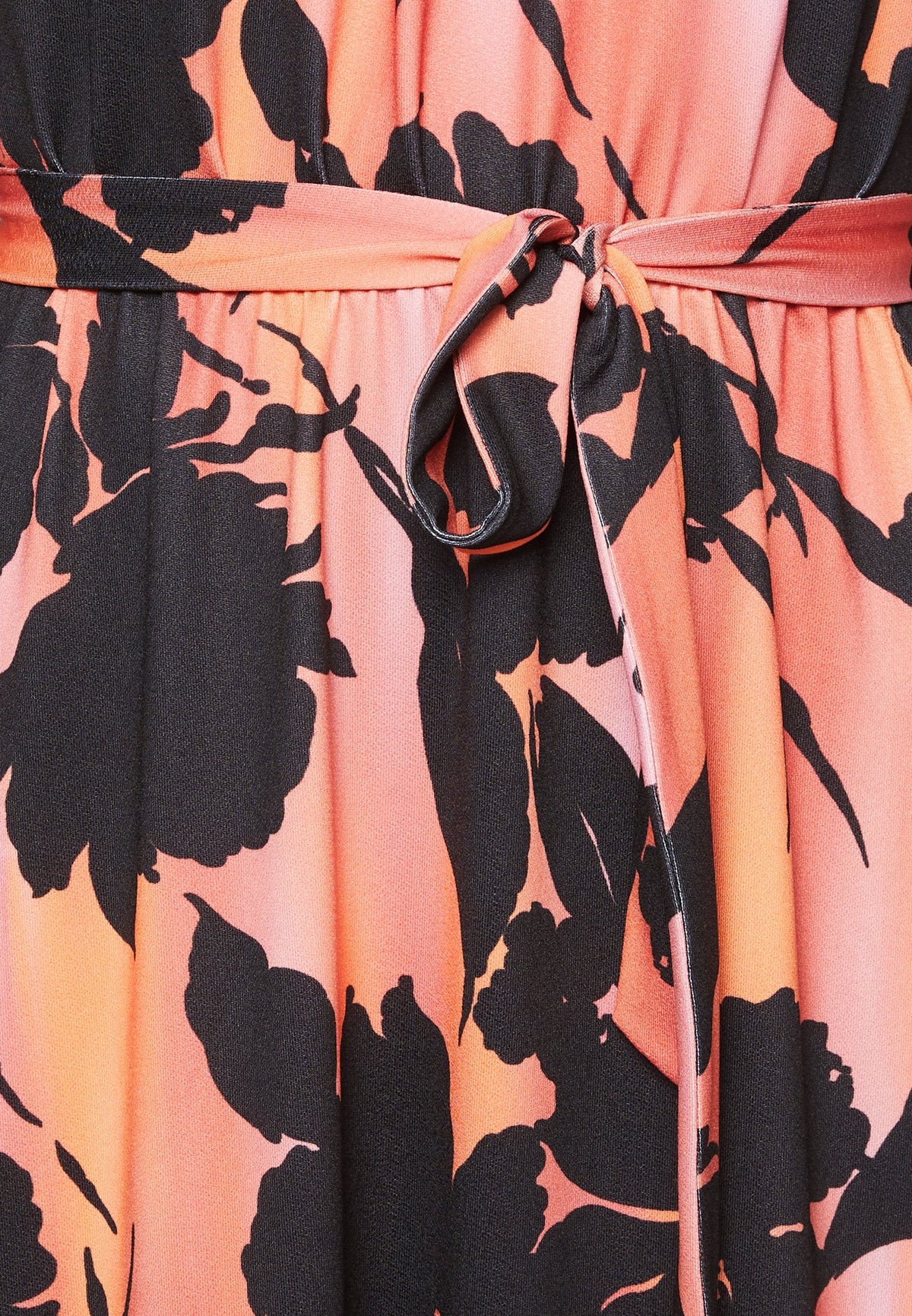 Anna Field Jersey Dress - Black/Orange