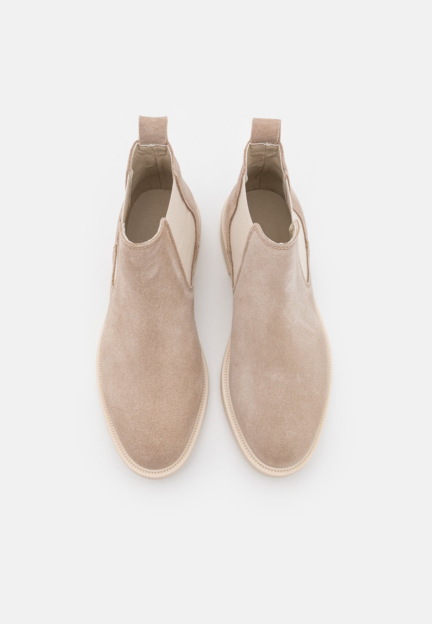 Leather - Ankle Boots - Beige