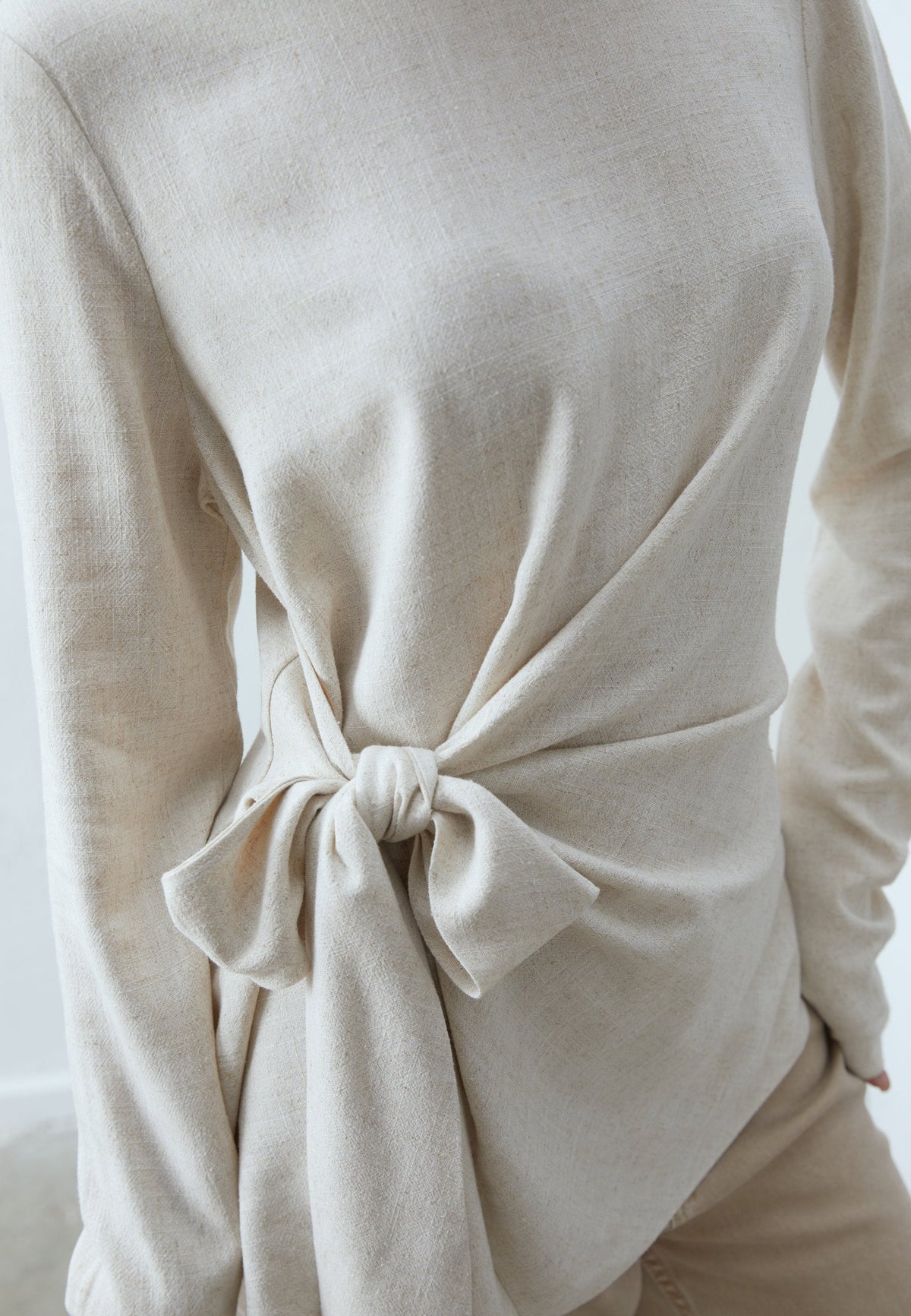 Anna Field LINEN MIX BLEND BLOUSE - Blouse - Beige