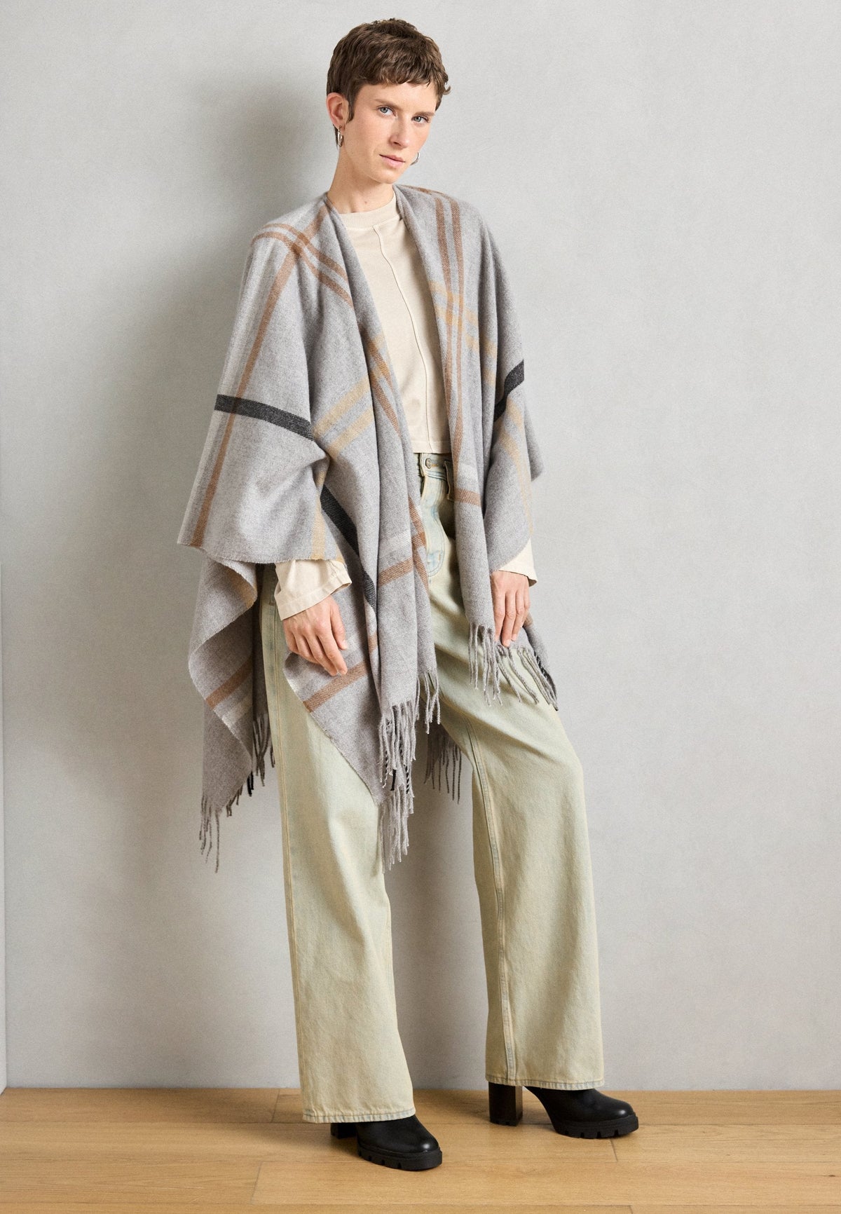 Anna Field AWS - Cape - Grey/camel/beige