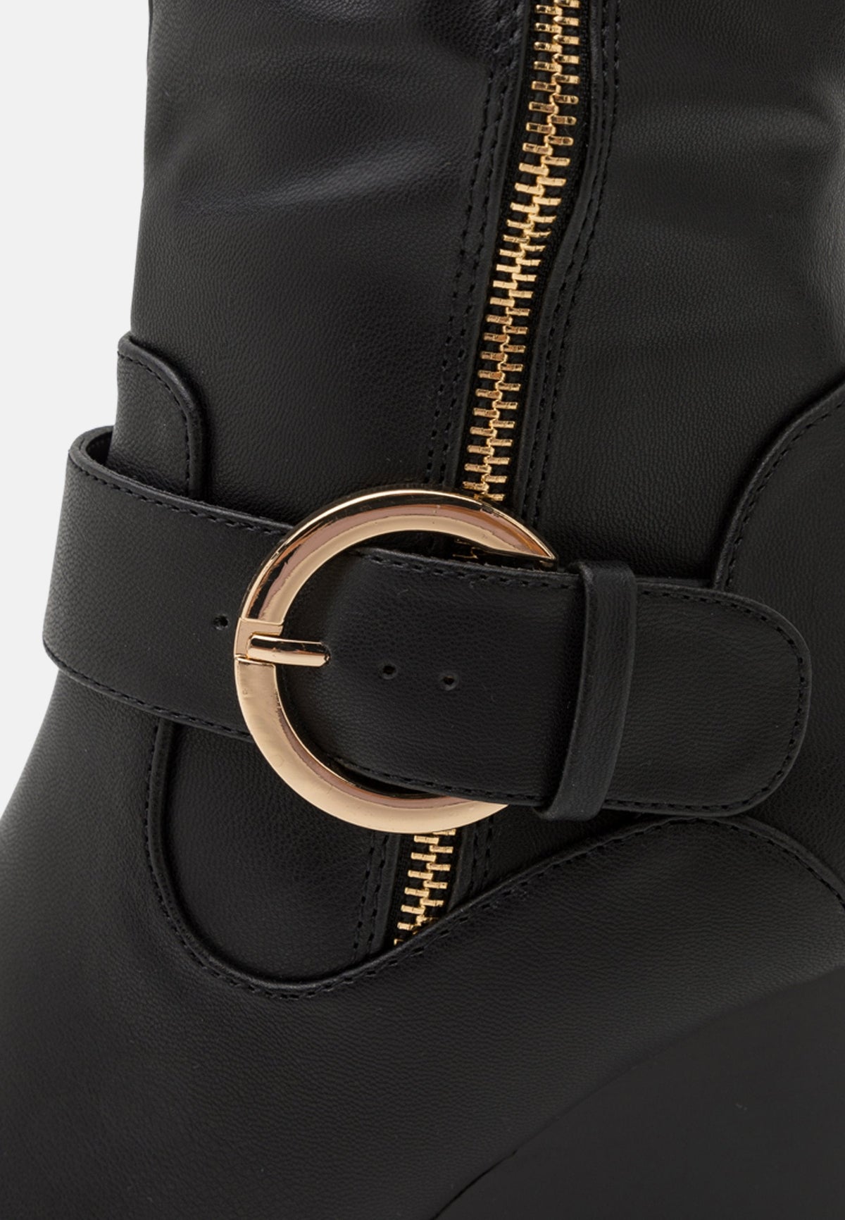 Anna Field Wedge Boots - Black