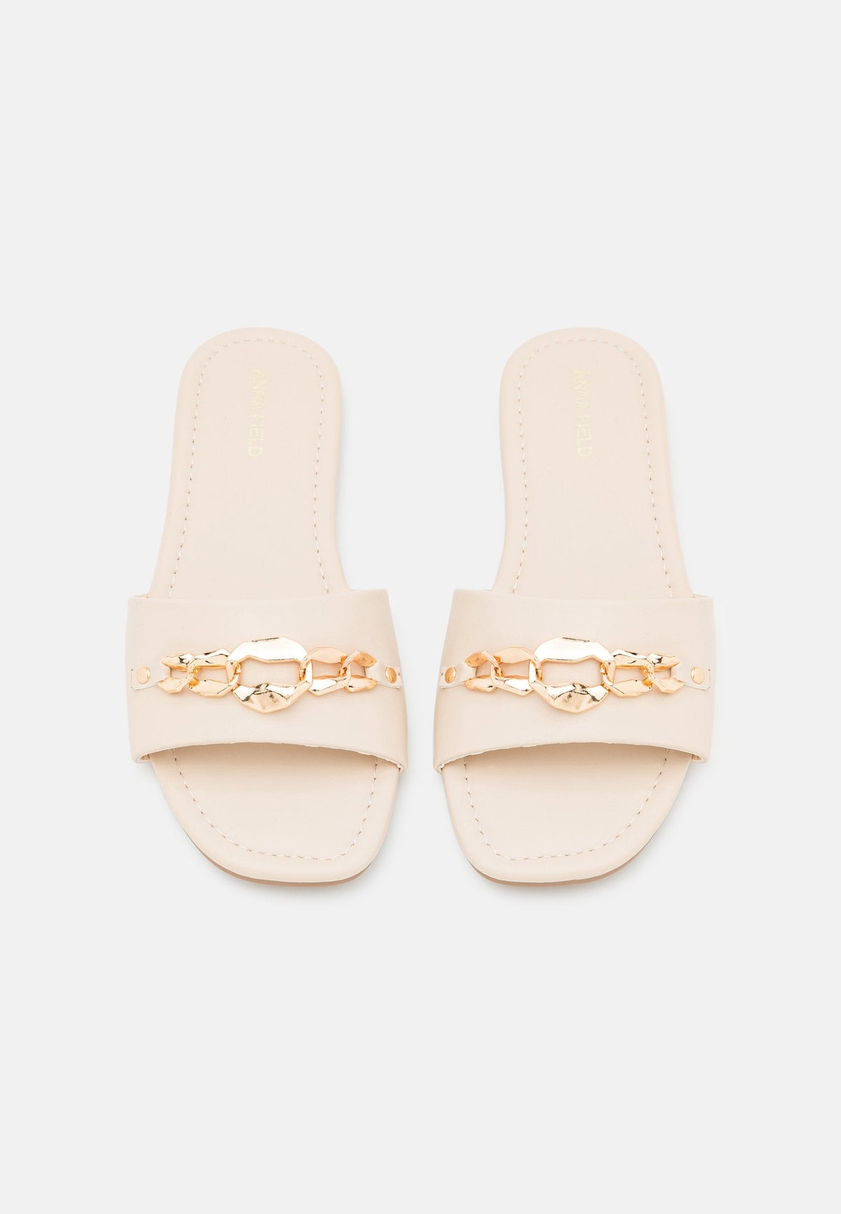 Wide Fit - Mules - Beige