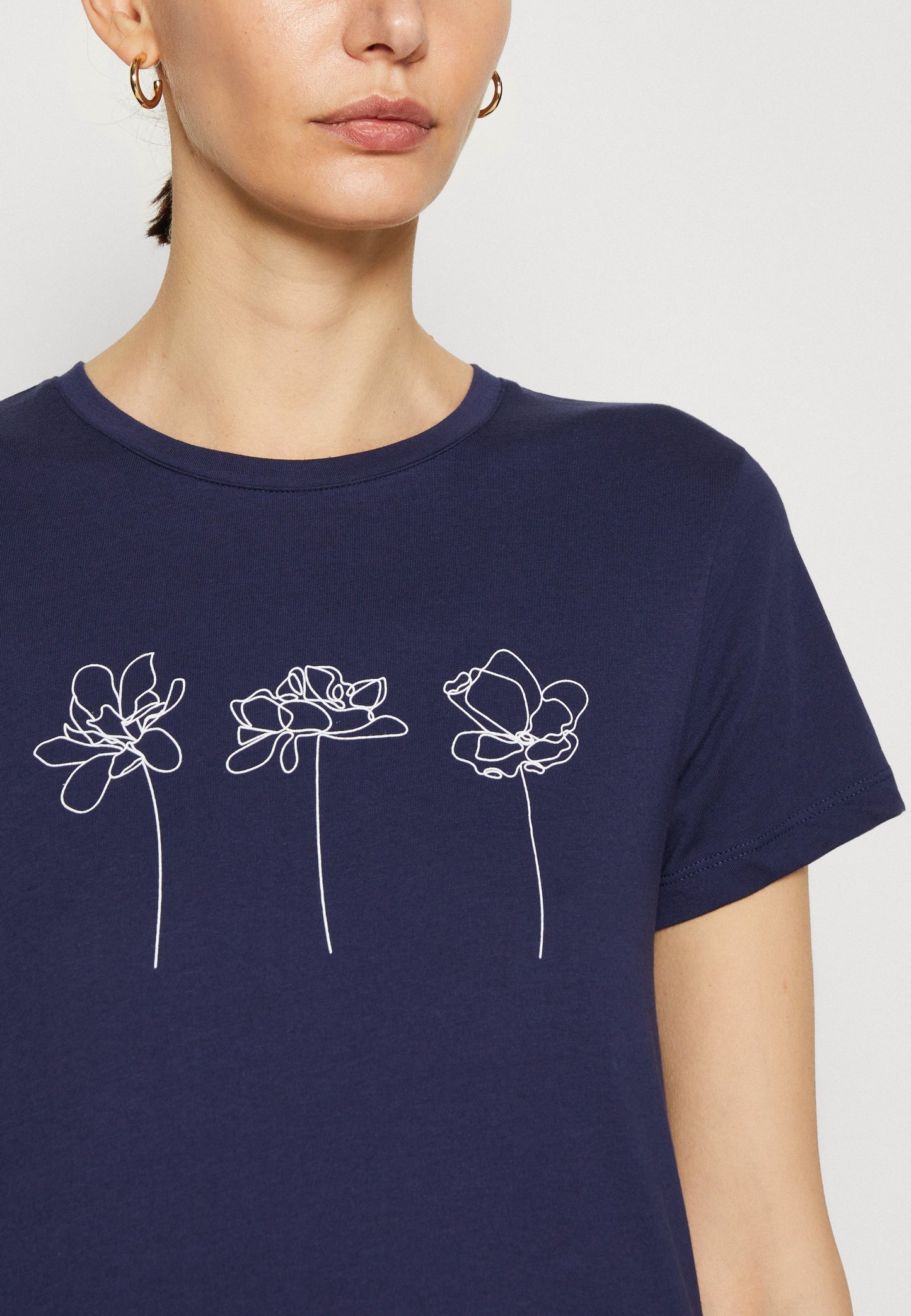 Anna Field Print T-Shirt - Dark Blue