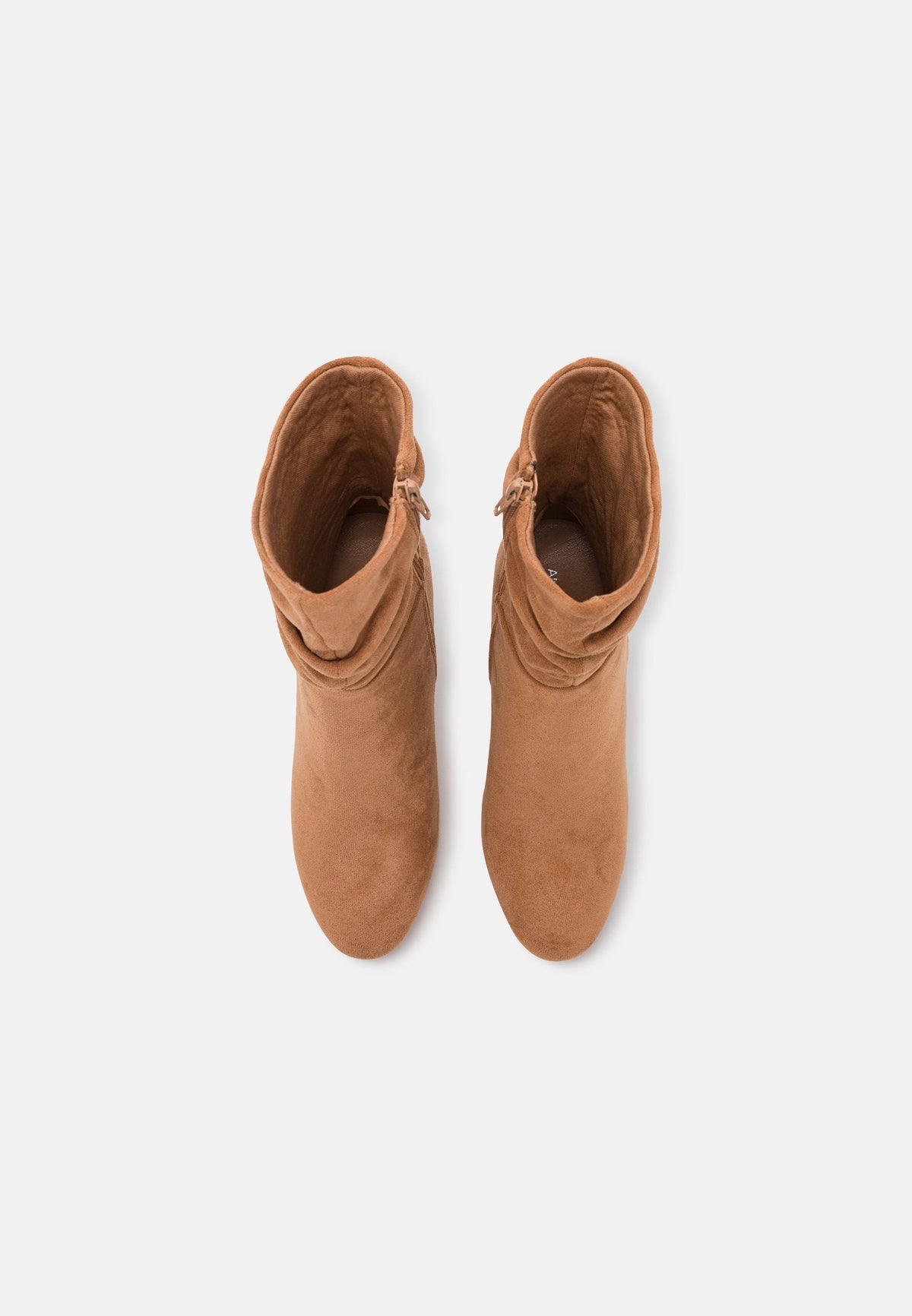 Anna Field High Heeled Ankle Boots - Cognac