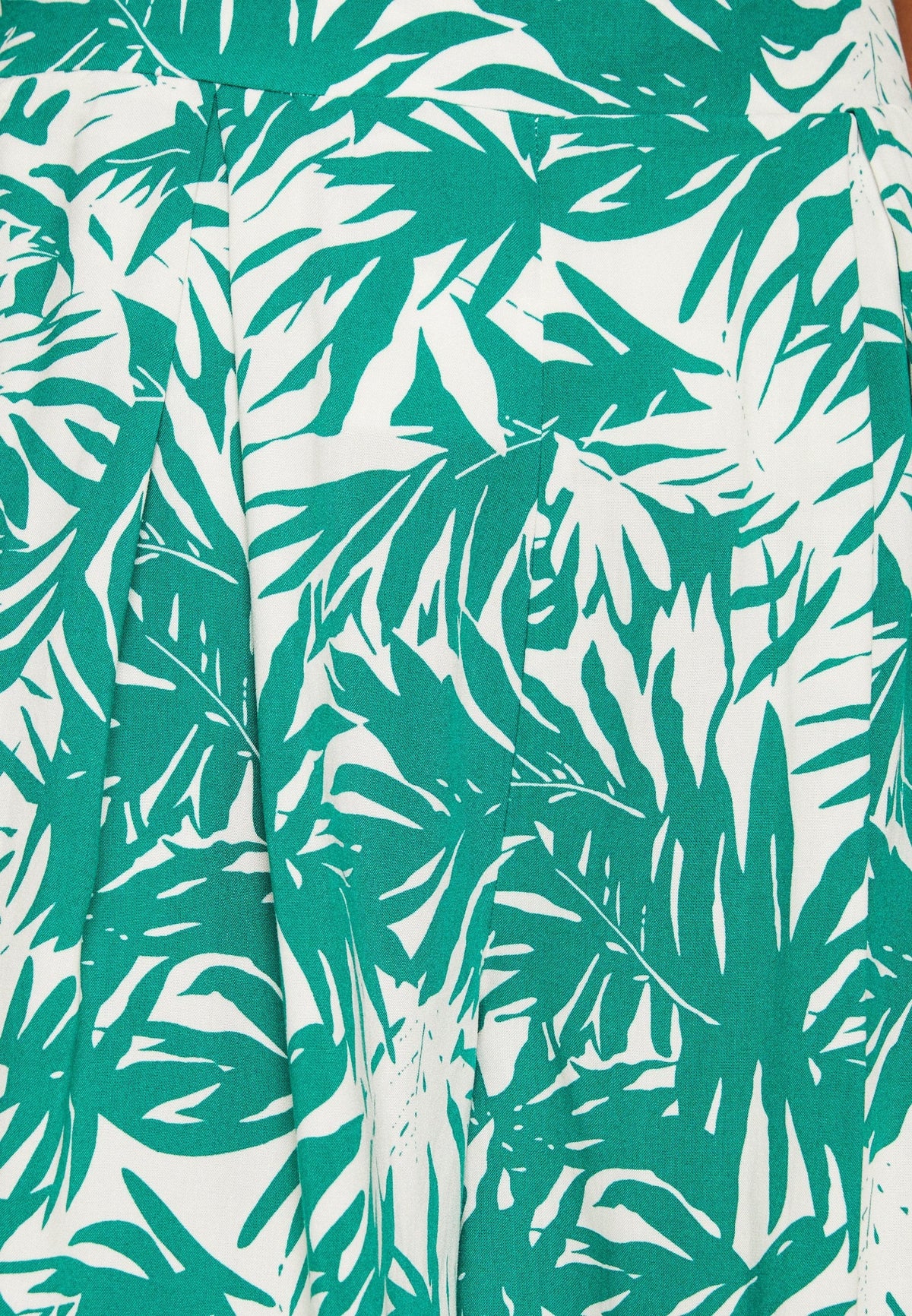 Anna Field Shorts - Green/Off White