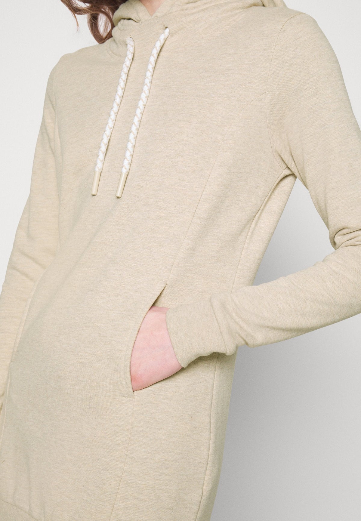 Hoodie - Mottled Beige
