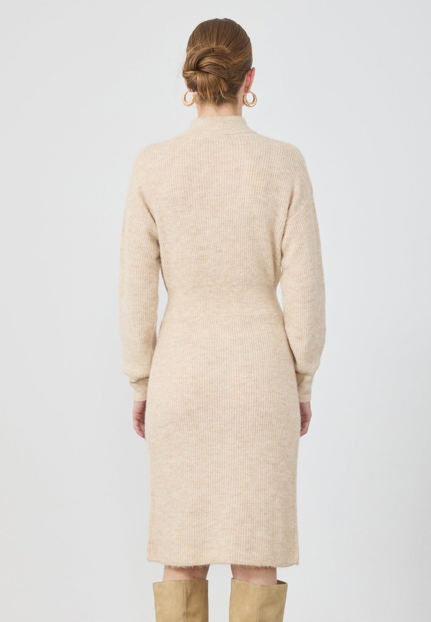 Anna Field Jumper Dress - Beige Melange