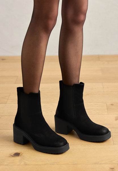 Anna Field LEATHER - Platform Ankle Boots - Brown