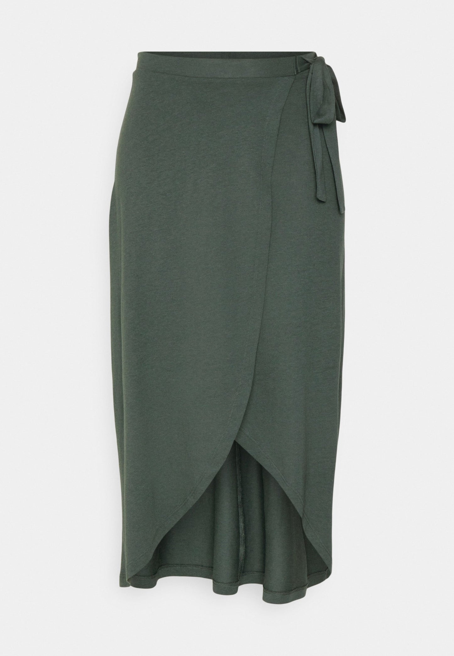 Anna Field Basic Wrap Over Midi Skirt- A-Line Skirt - Light Green