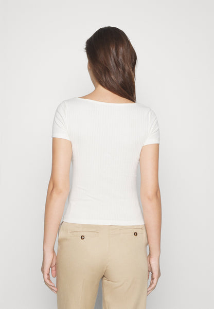 Anna Field 2 Pack - Basic T-Shirt - Red/White