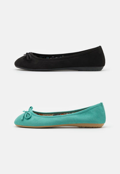 Anna Field 2 Pack - Ballet Pumps - Mint/Black
