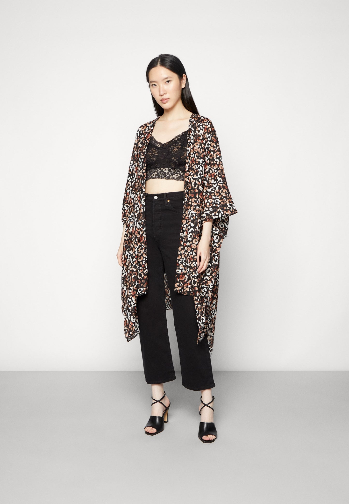 Anna Field Cape - Brown/Black