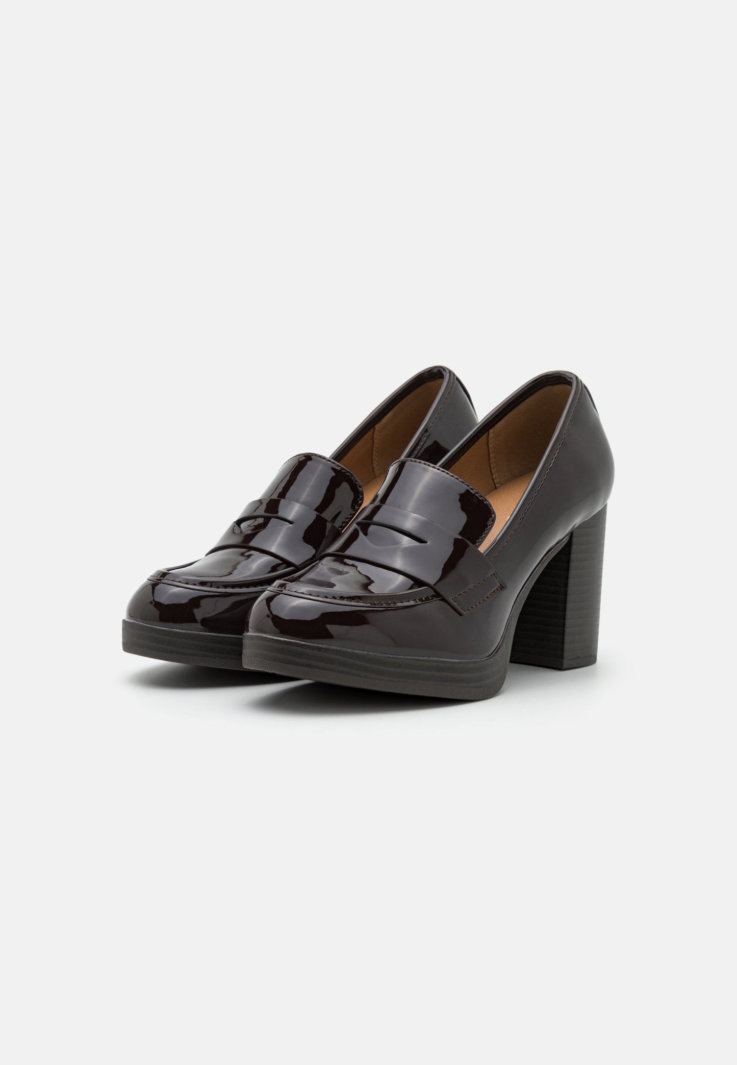 Anna Field Platform Heels - Brown