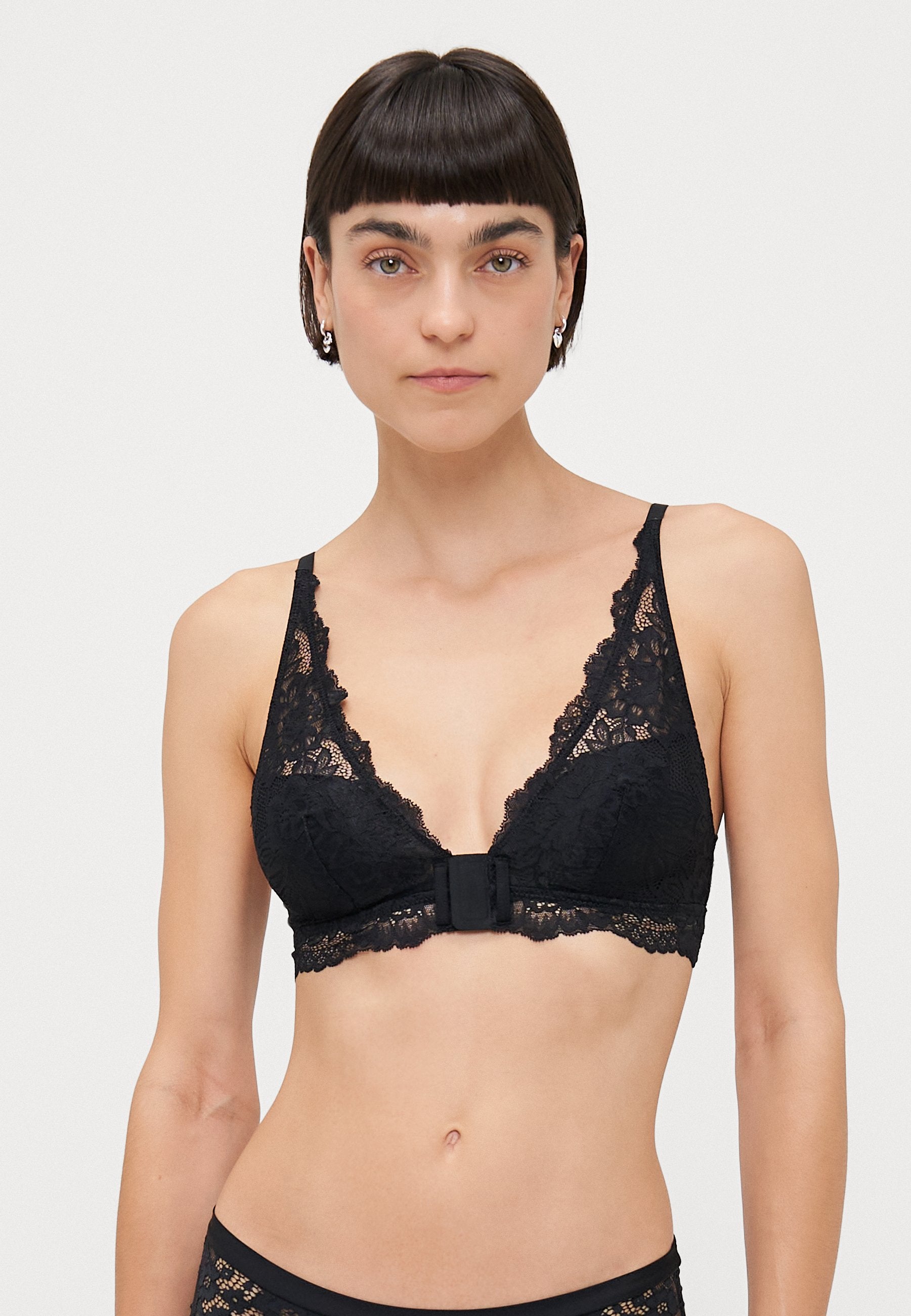 Anna Field ADAPTIVE FRONT CLOSURE BRA 2 PACK - Triangle Bra - Black