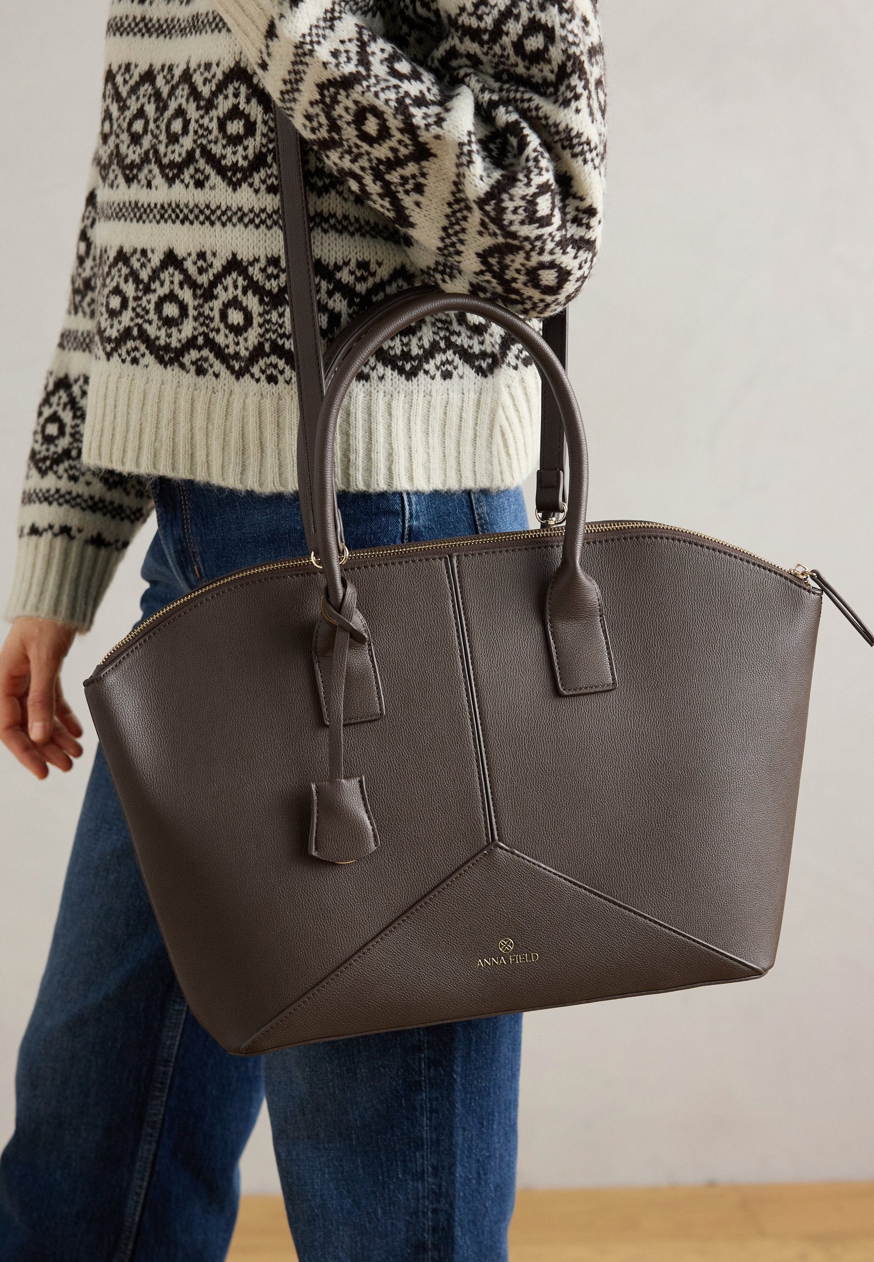 Anna Field Laptop Bag - Dark Brown