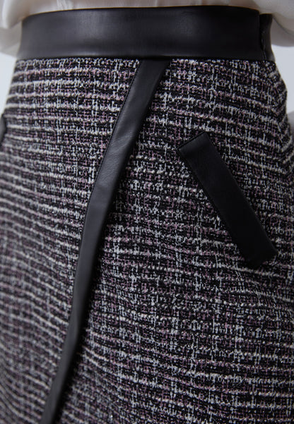 Anna Field A-line Skirt - Black/white/light Pink