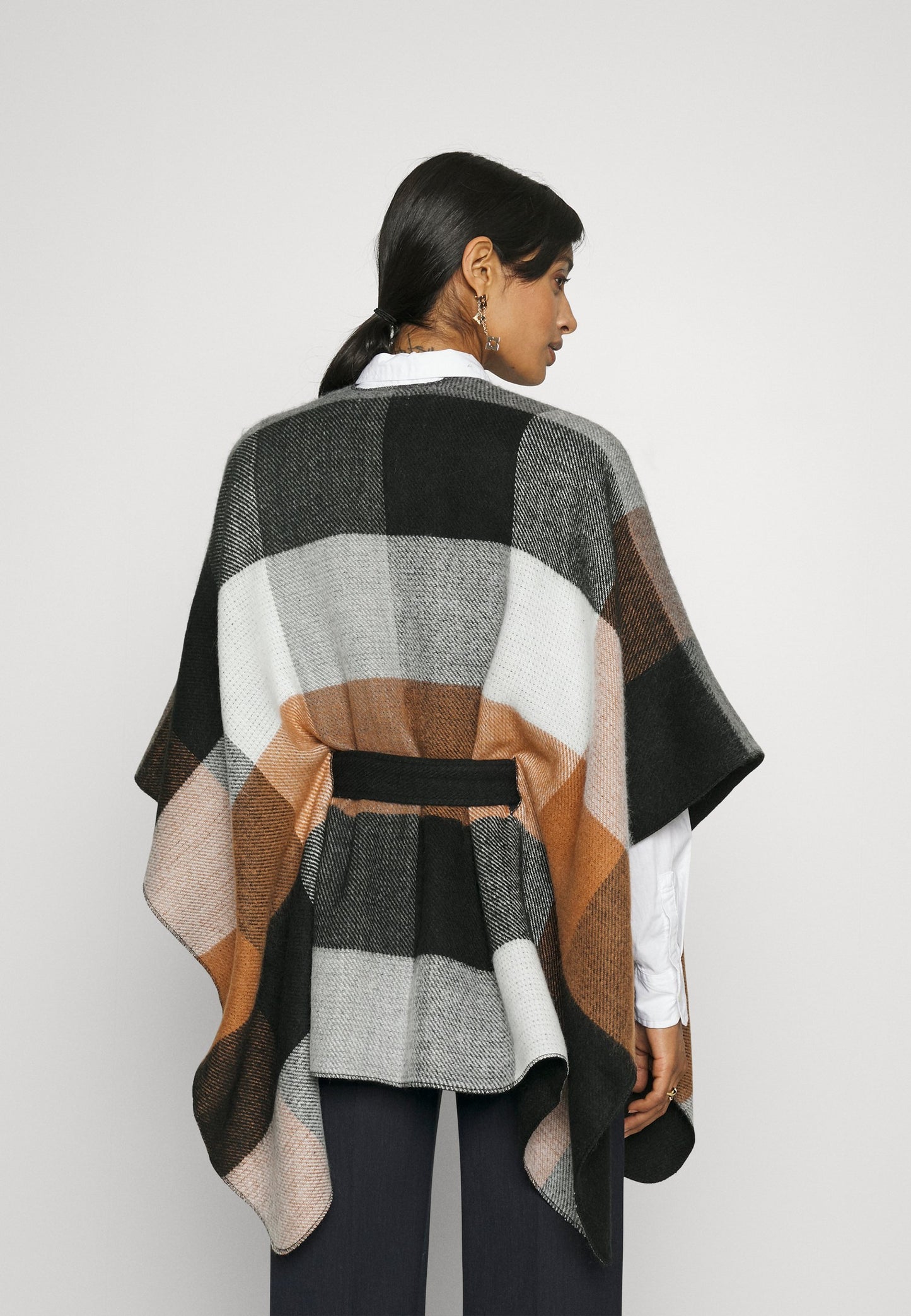 Anna Field Cape - Brown/black