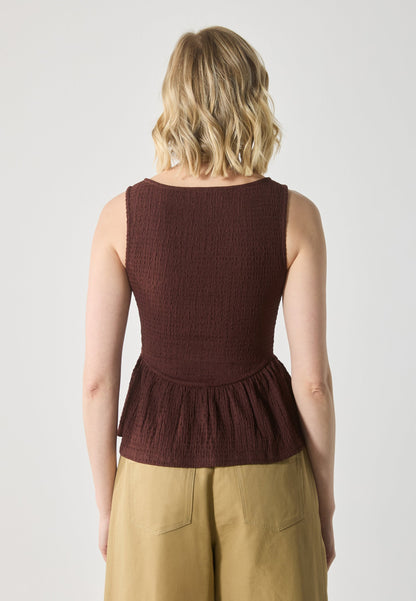Anna Field Top - Bitter Chocolate