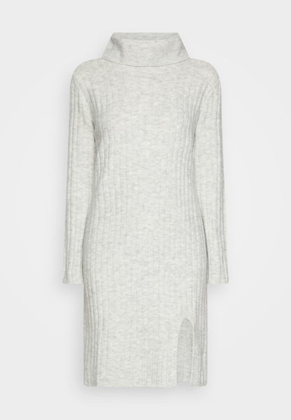 Anna Field Jumper Dress - Mottled Light Grey