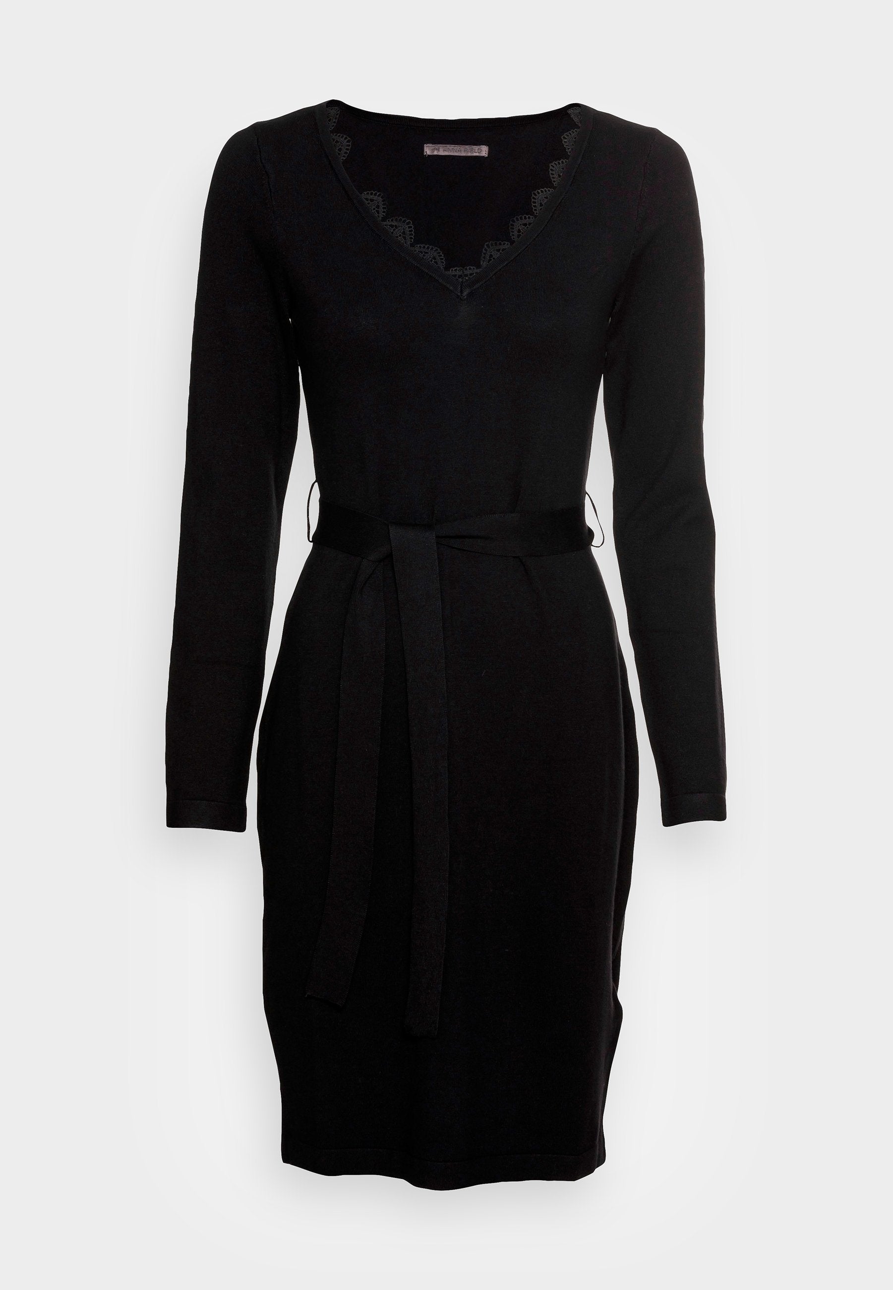 Anna Field Lace Insert V Neckline Loose Dress - Jumper Dress