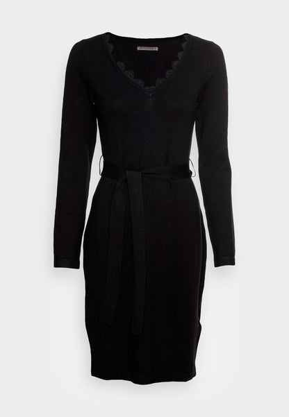 Anna Field Lace Insert V Neckline Loose Dress - Jumper Dress