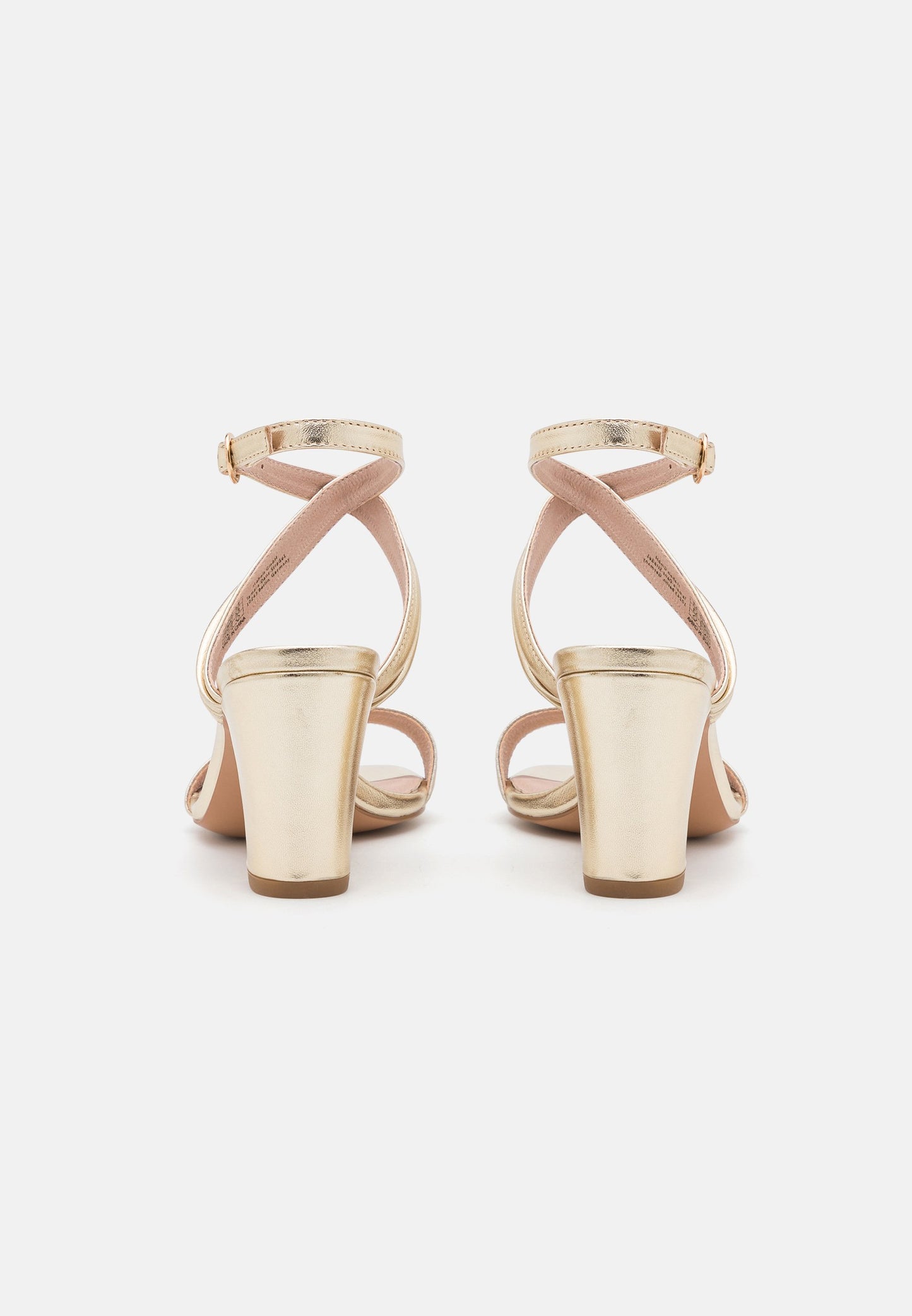 Anna Field Leather- High Heeled Sandals - Gold-Coloured