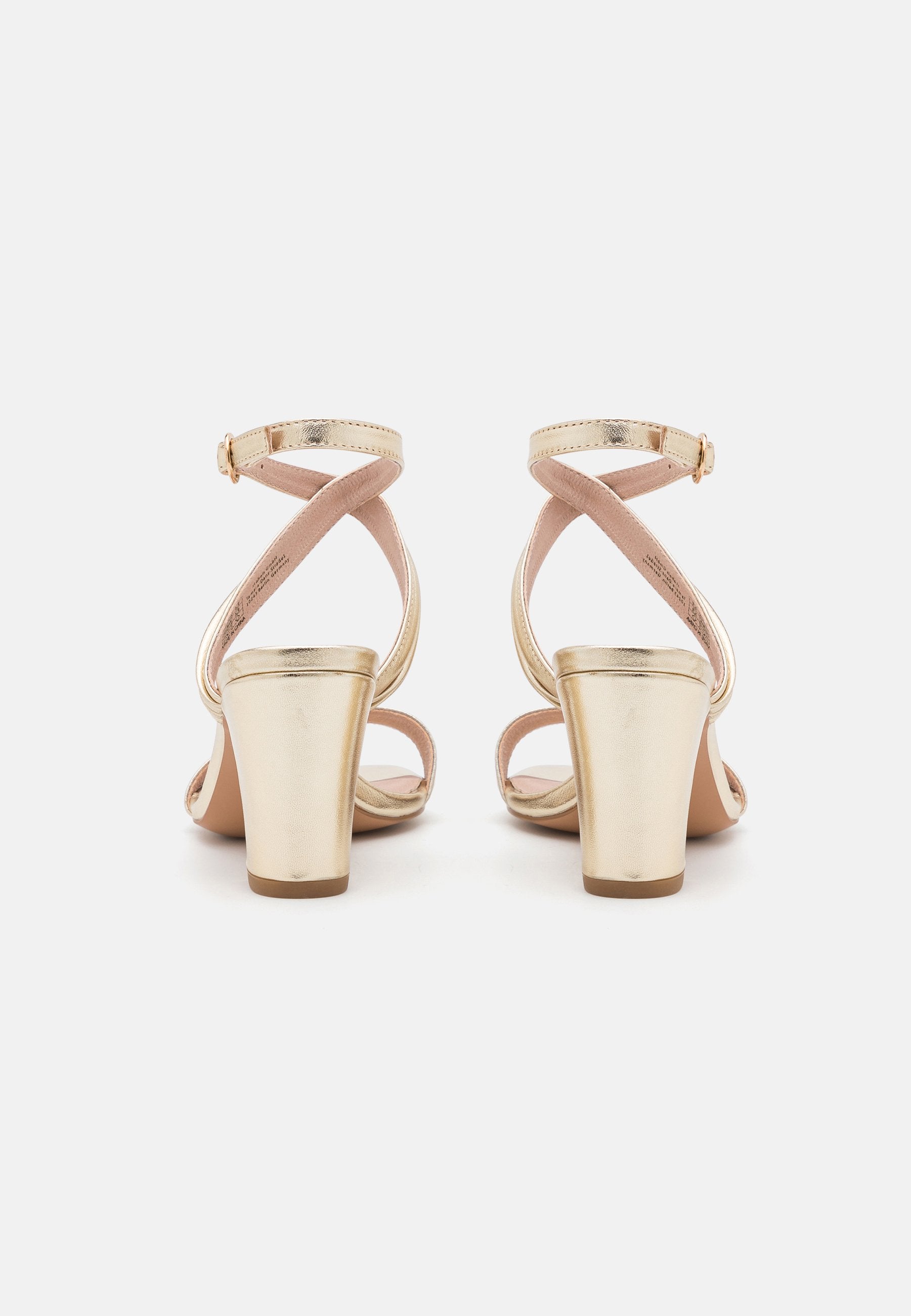 Anna Field Leather- High Heeled Sandals - Gold-Coloured