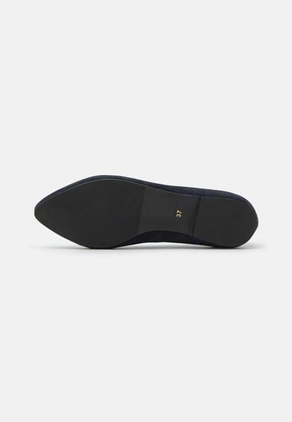 Anna Field Leather - Ballet Pumps - Dark Blue