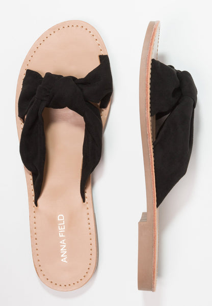 Anna Field Mules - Black