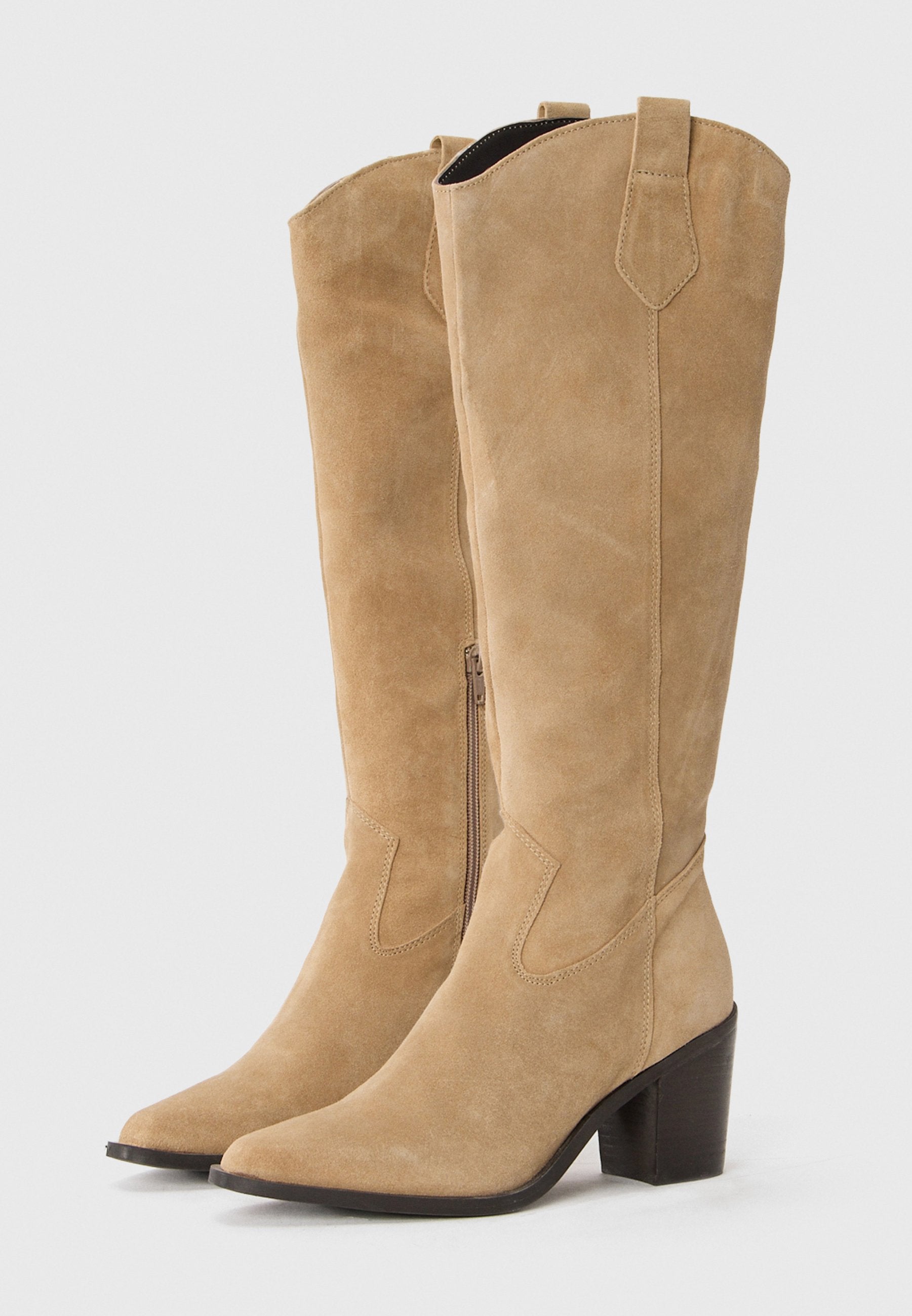 Anna Field LEATHER - High Heeled Boots - Beige