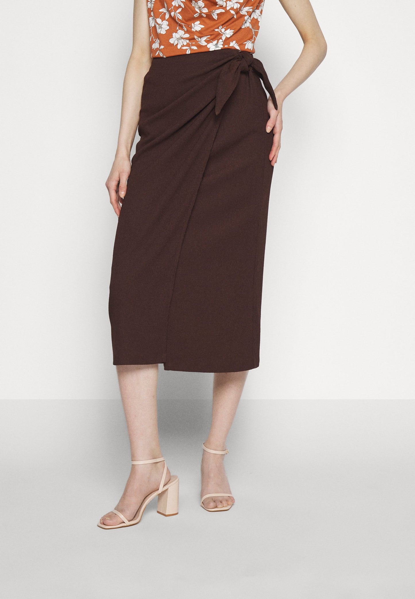 Anna Field A-Line Skirt - Brown