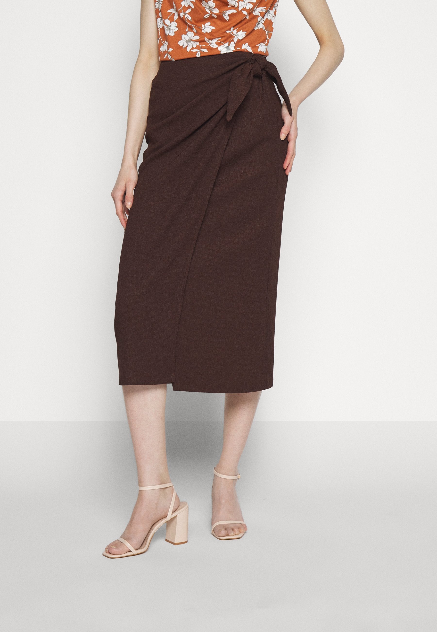 Anna Field A-Line Skirt - Brown