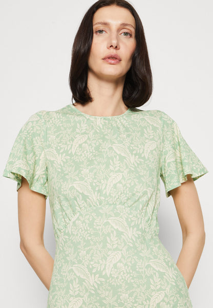 Anna Field Jersey Dress - Green/Light Green