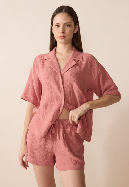 Anna Field SET - Pyjamas - Dusty Rose
