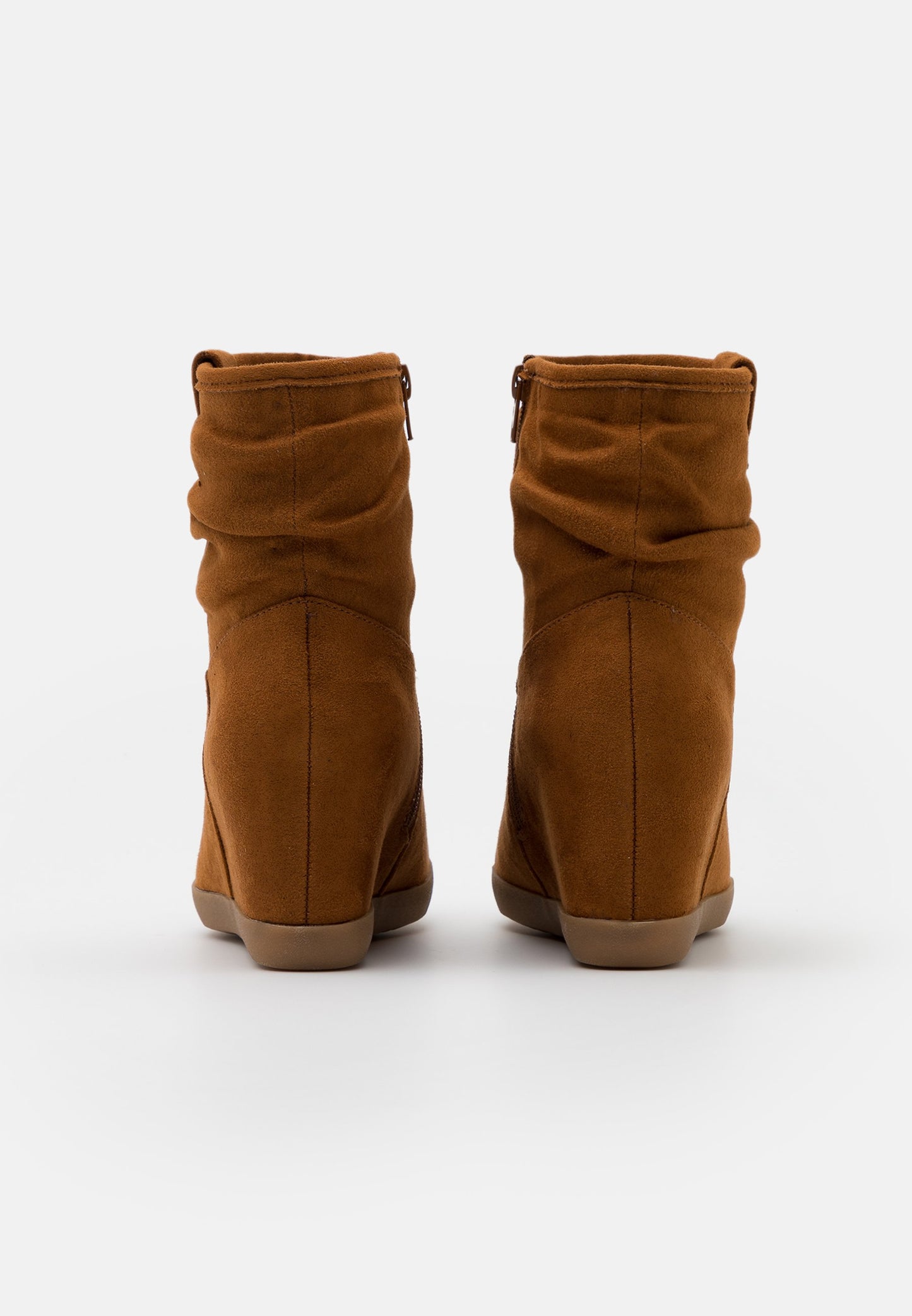 Anna Field Winter Boot - Wedge Ankle Boots - Cognac