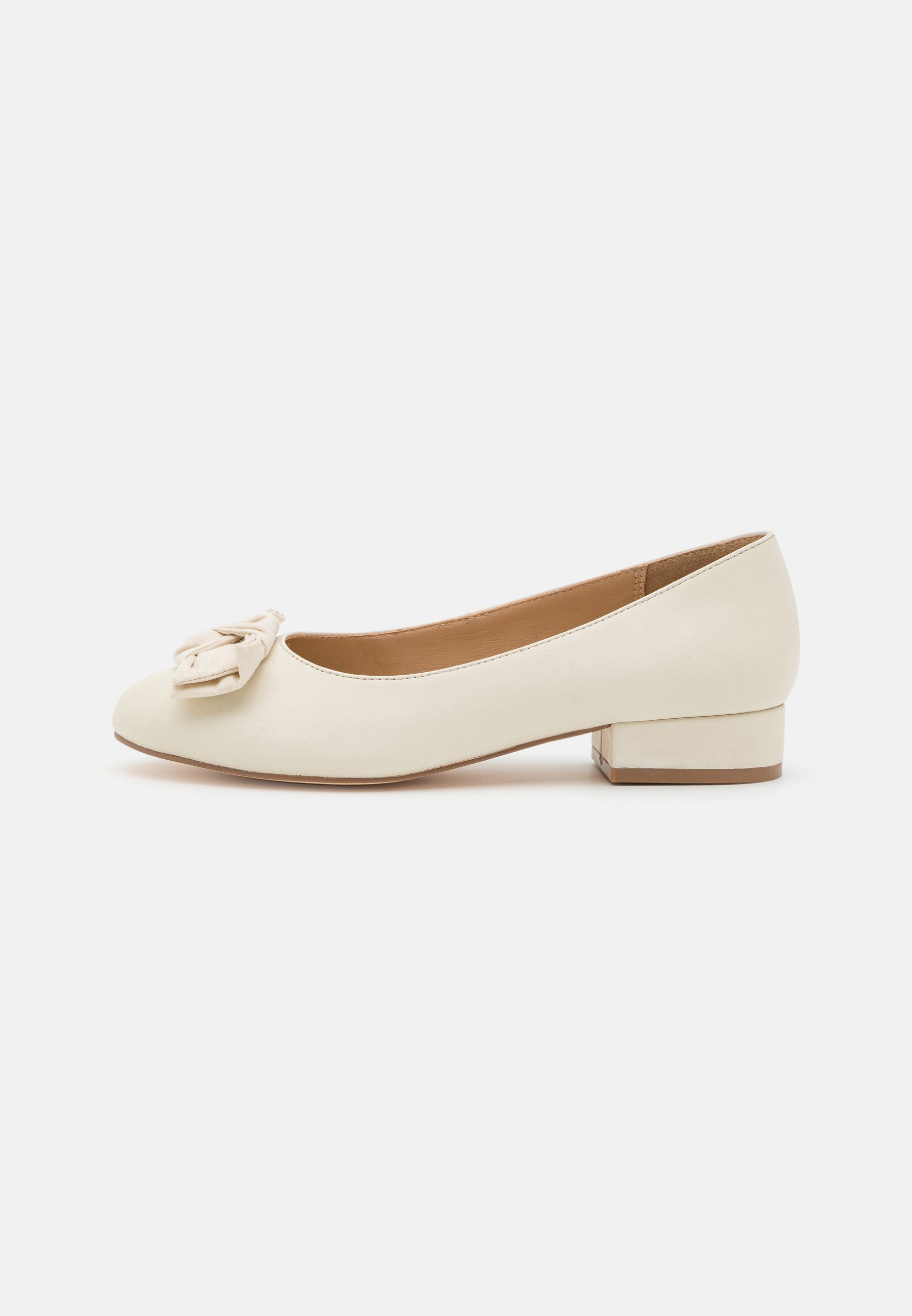  Leather Wide Fit - Ballet Pumps - White
