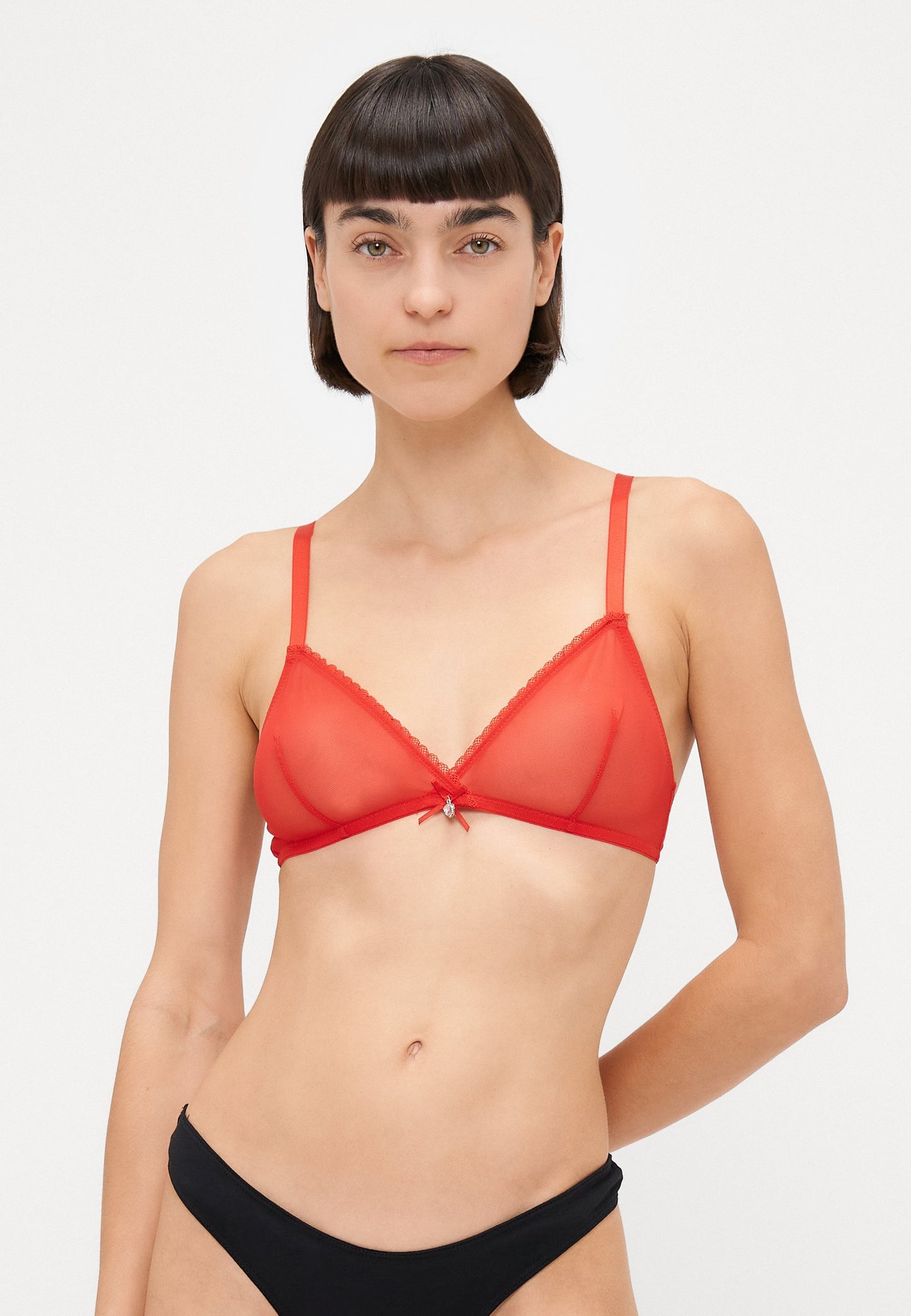 Anna Field 2 PACK - Triangle Bra - Black/red