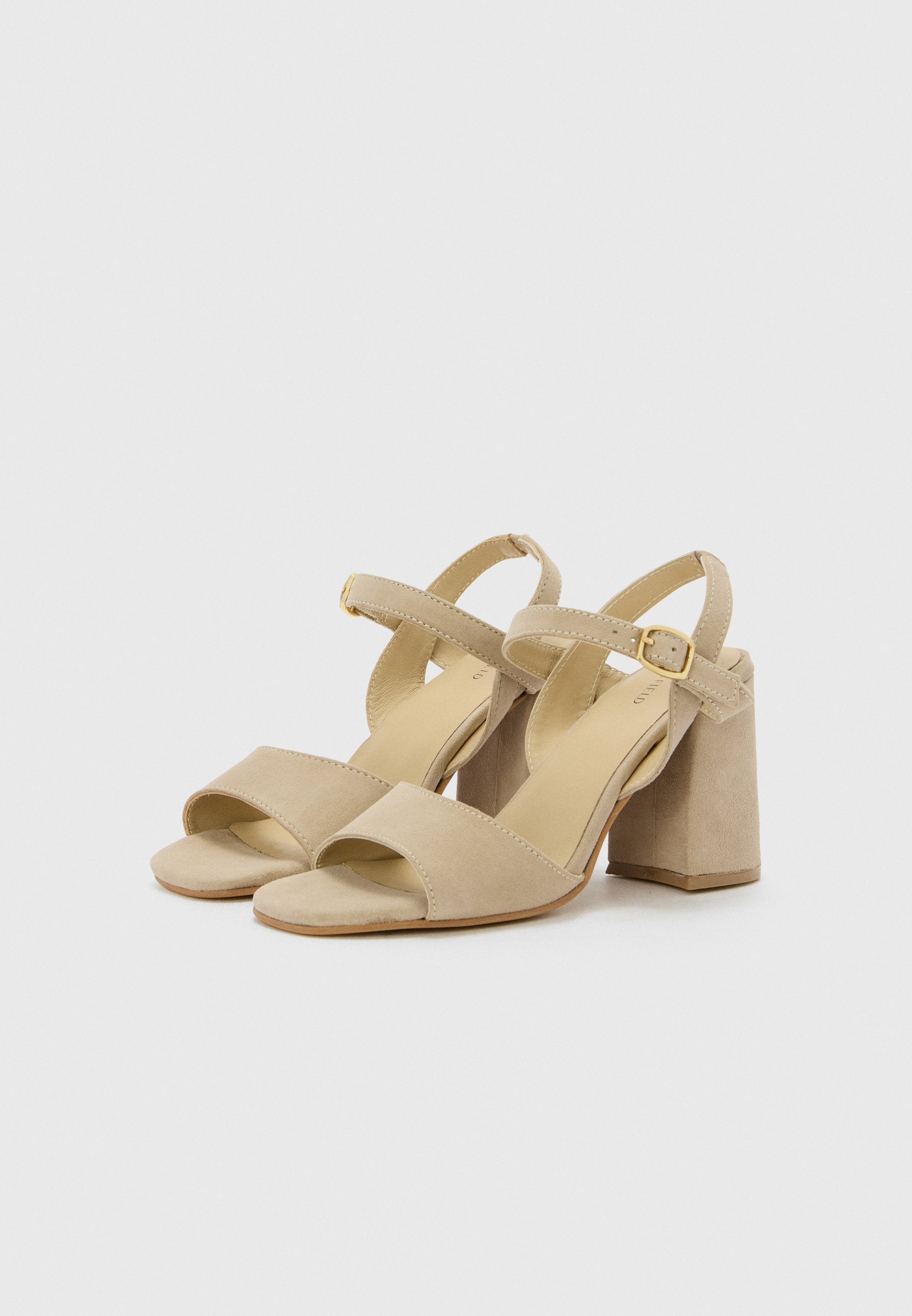 Anna Field LEATHER - High Heeled Sandals - Beige