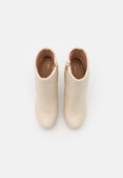 Anna Field Platform Ankle Boots - Offwhite