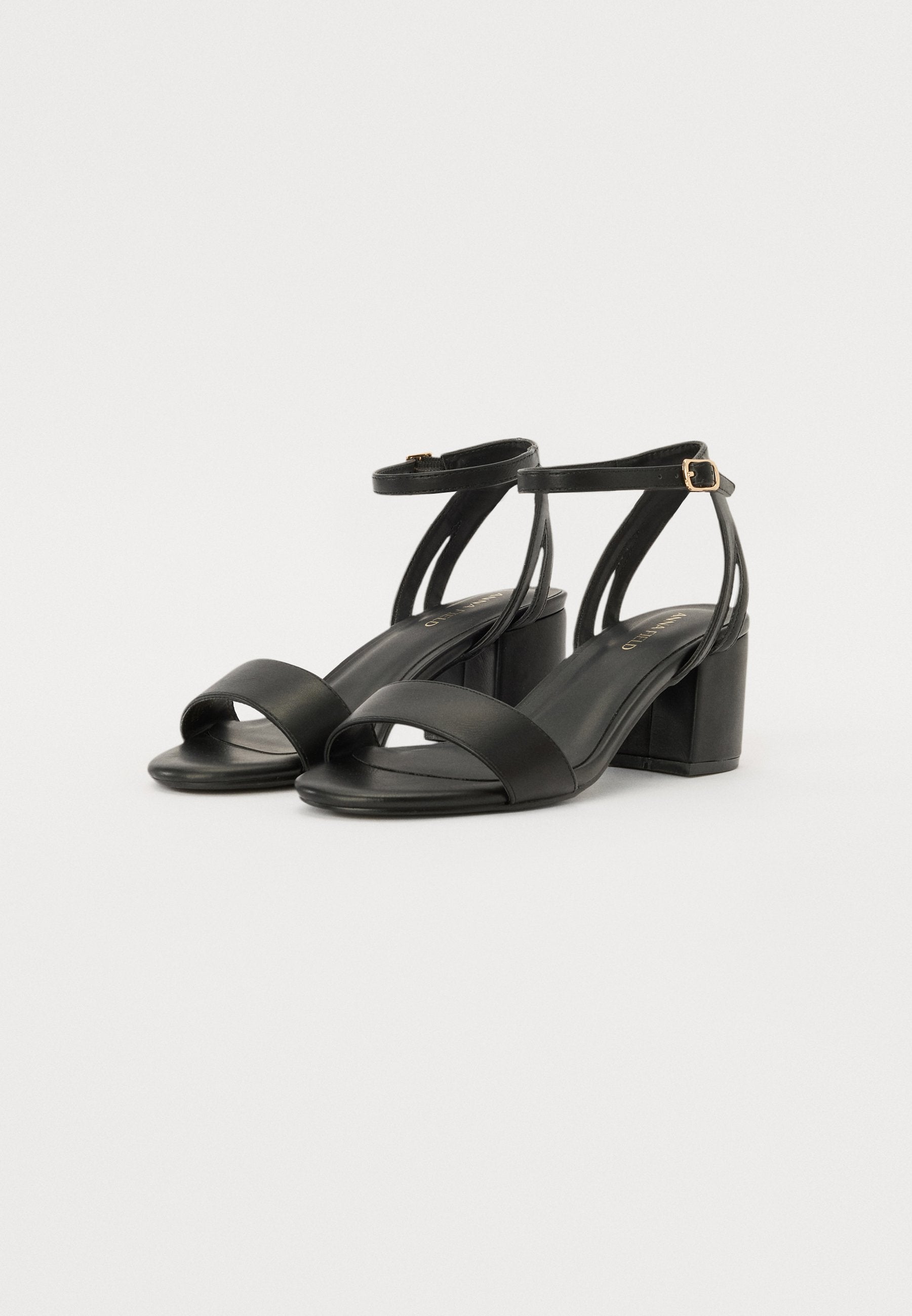 Anna Field Sandals - Black-mottled Black