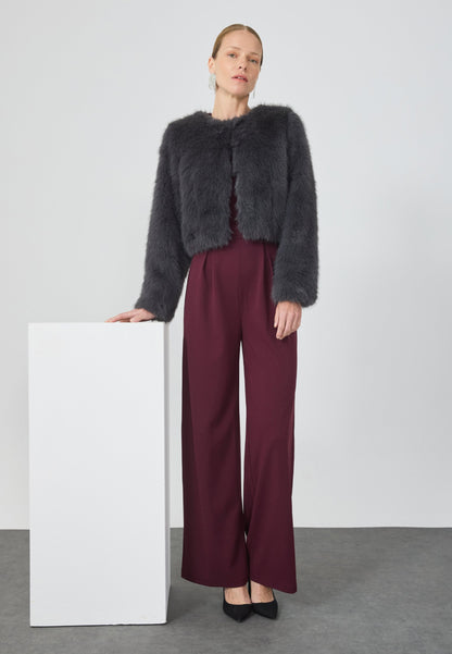 Anna Field CROPPED - Winter Jacket - Grey