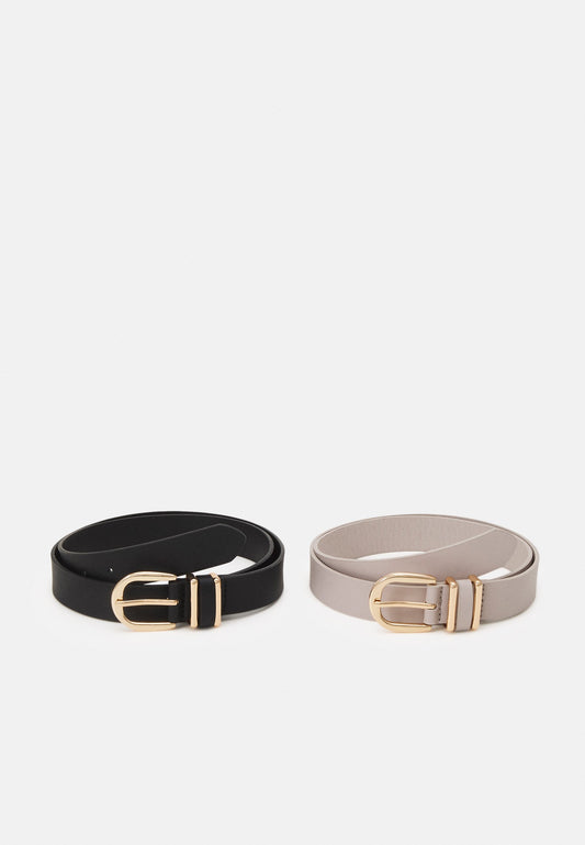 Anna Field 2Pack - Belt -Black/ White