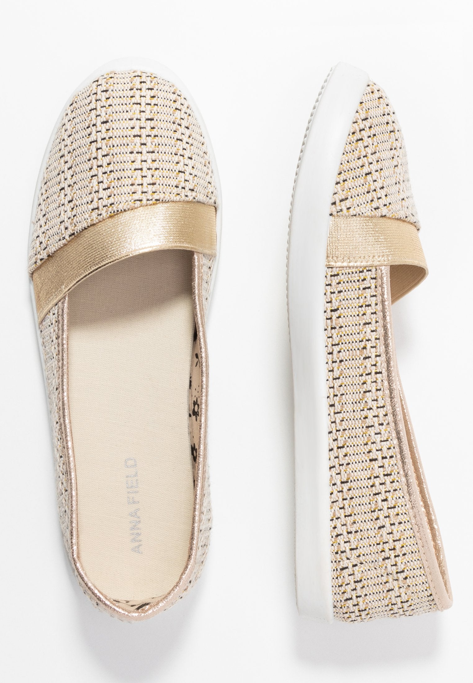 Anna Field Slip-Ons - Beige