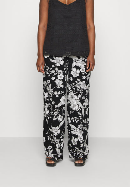  Trousers - Black/Off-White