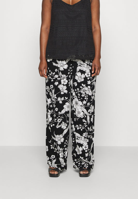 Trousers - Black/Off-White