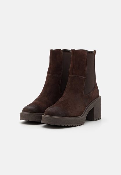 Anna Field LEATHER - Platform Ankle Boots - Brown