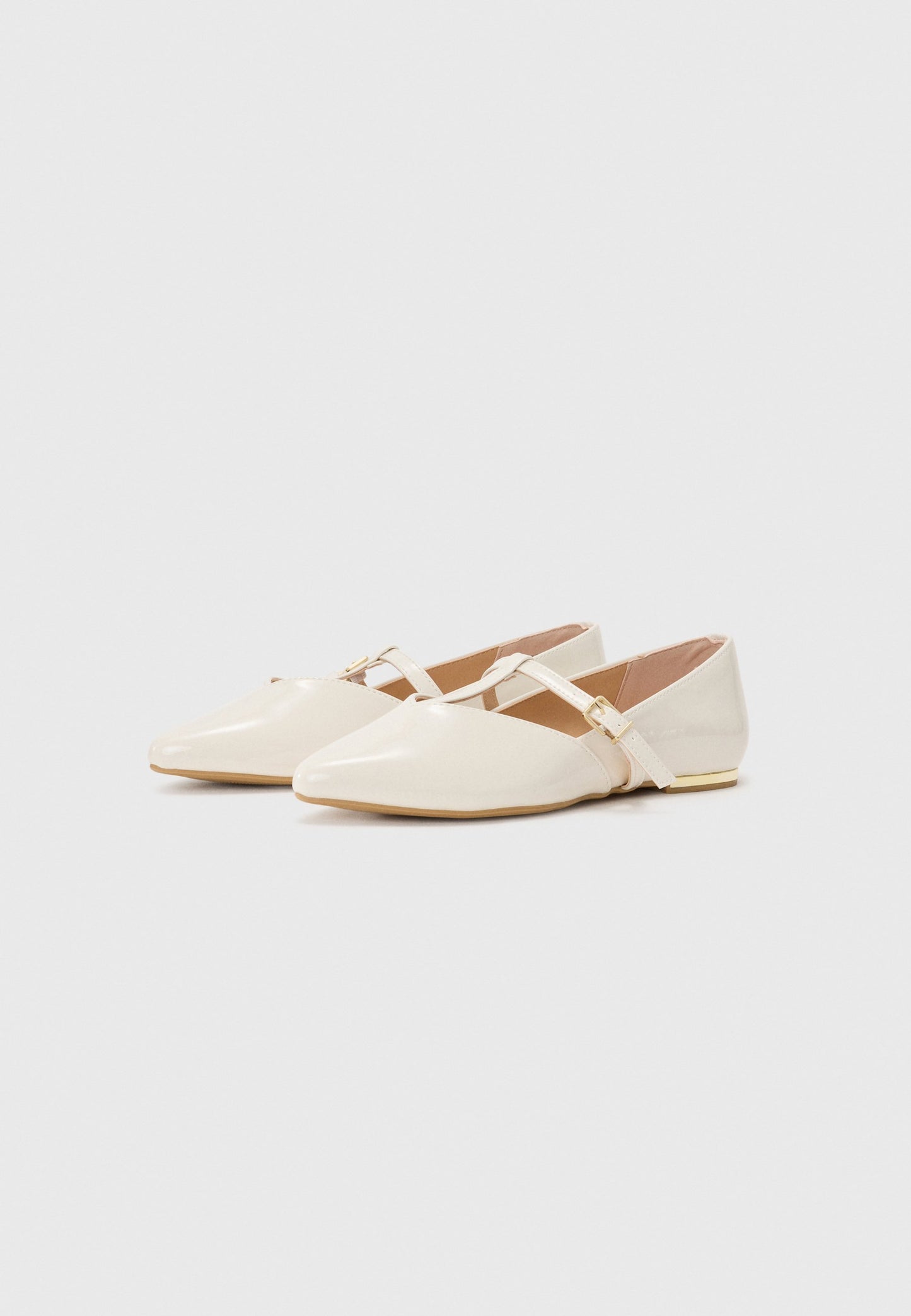 Anna Field Ankle Cuff Ballet Pumps - Off White
