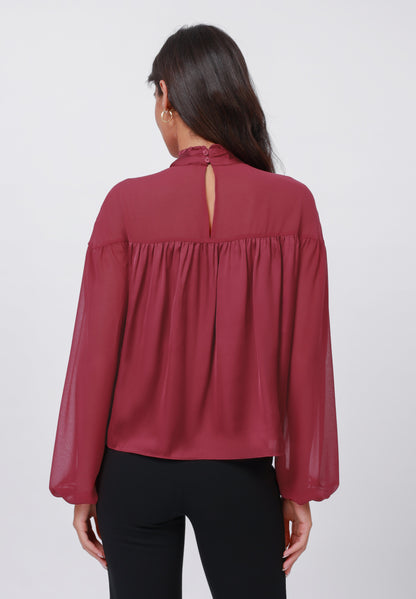 Anna Field Blouse - Wine