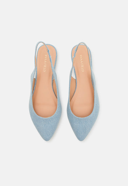 Anna Field ANAS - Slingback Ballet Pumps - Light Blue