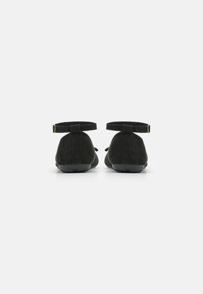 Anna Field Ankle Strap Ballet Pumps - Black